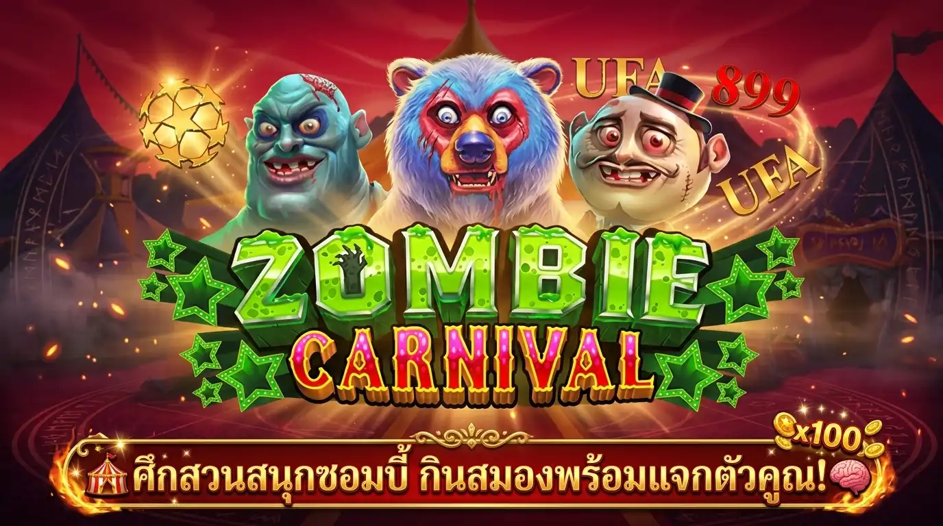 รีวิวเกมสล็อต Zombie Carnival ค่าย Pragmatic Play คาร์นิวัลซอมบี้พารวย